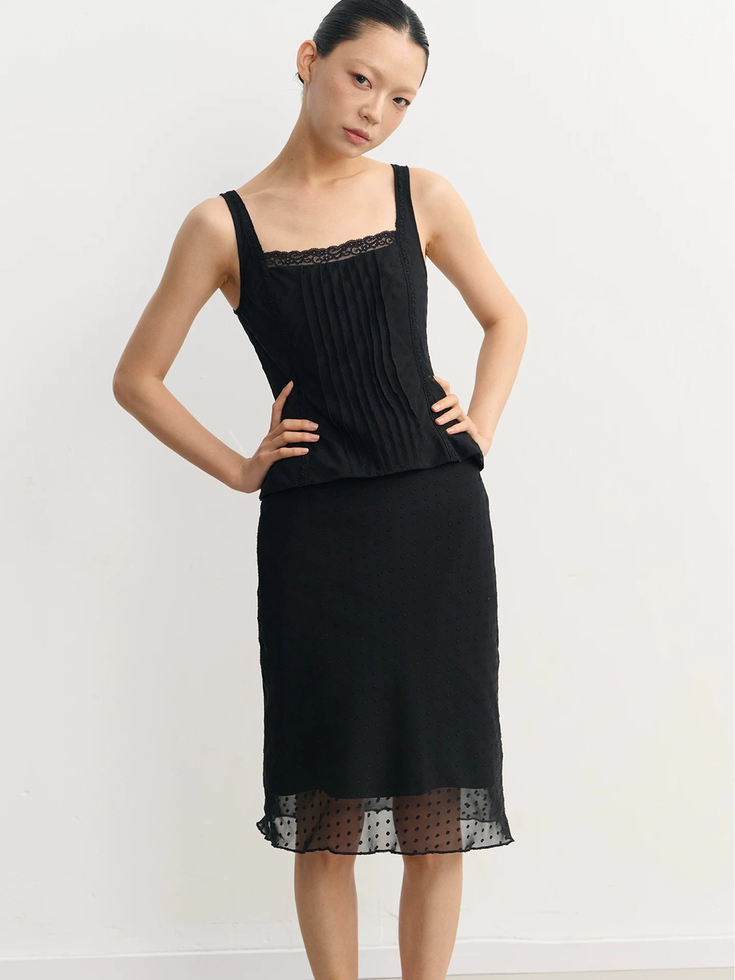 LINY LIBERTY Vintage Polka Dot Sling Vest Set