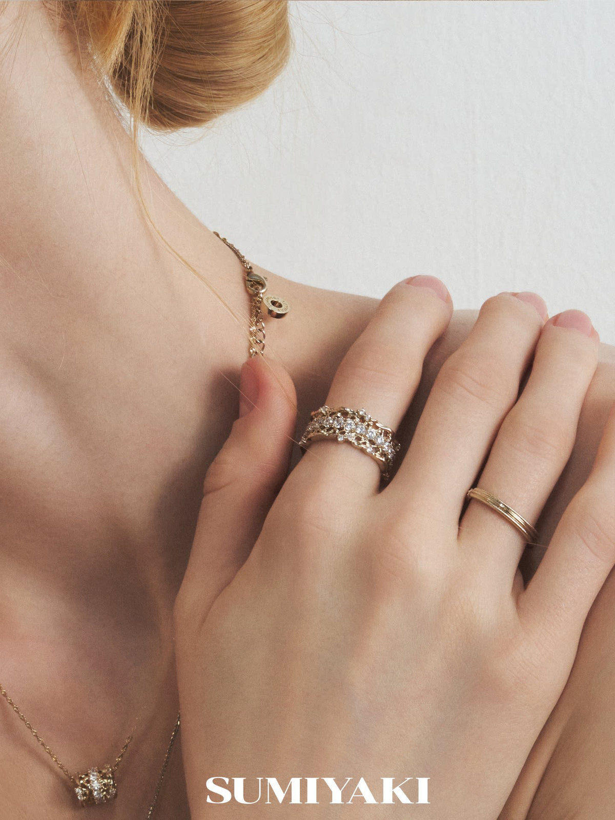 SUMIYAKI Rhinestone Lace Collection Sparkling Ring