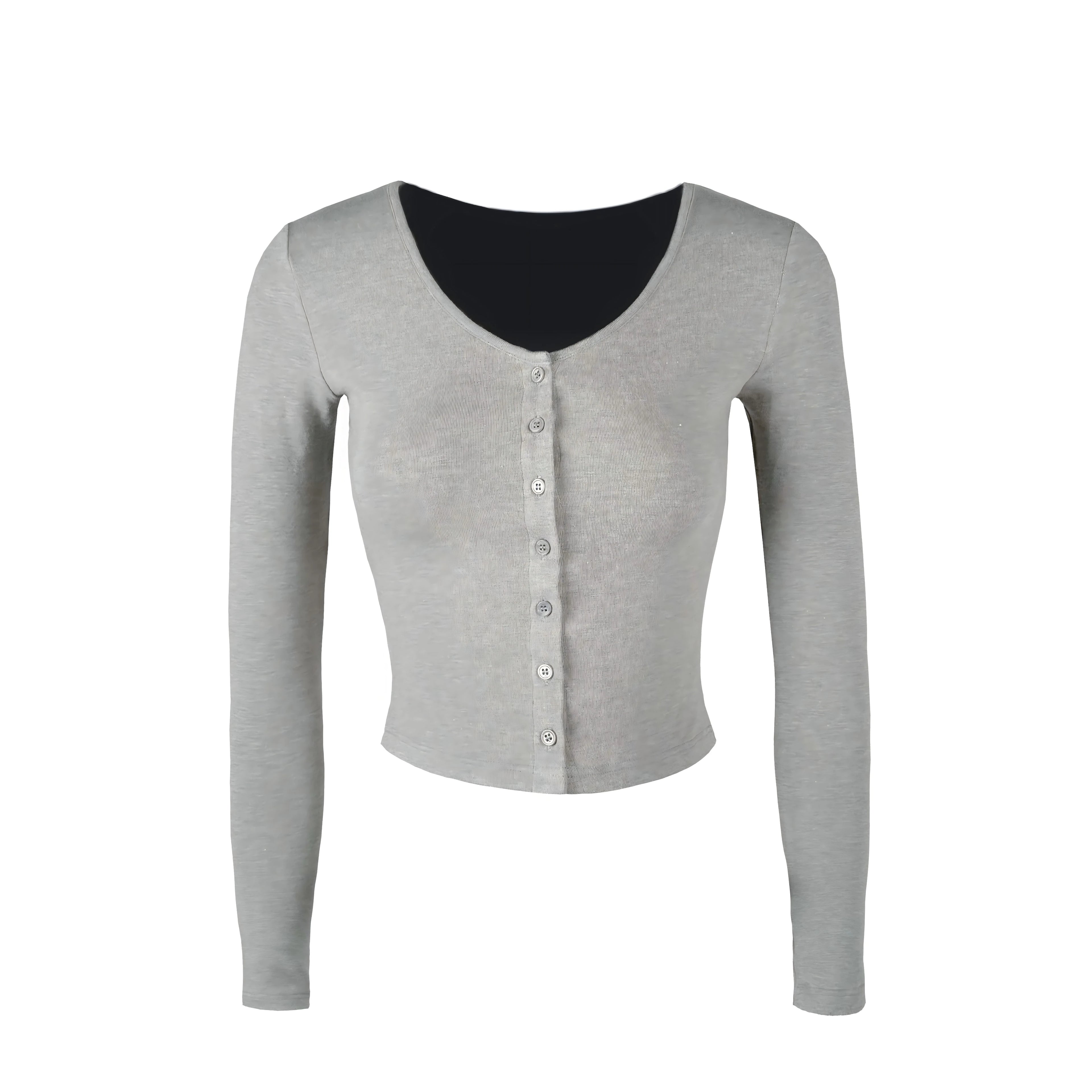 Jim Kennet Short Knitted Long Sleeve Cardigan