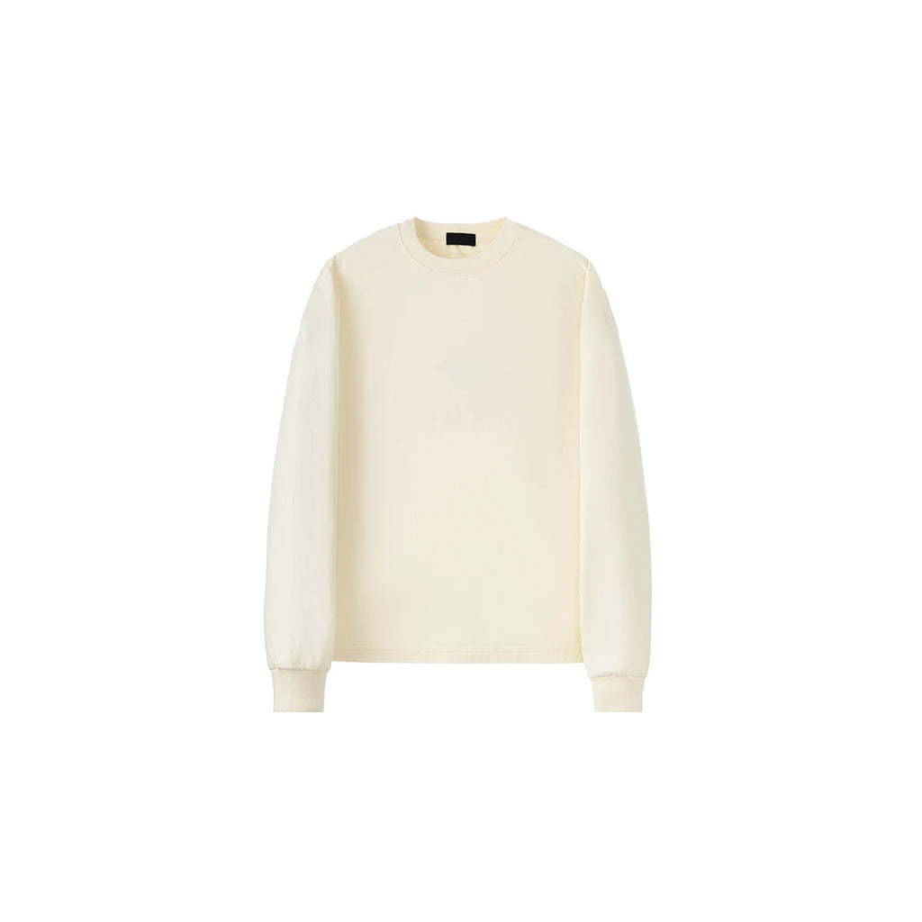 PLUS NO LOGO Brushed Cotton Cropped Long-Sleeve Tee