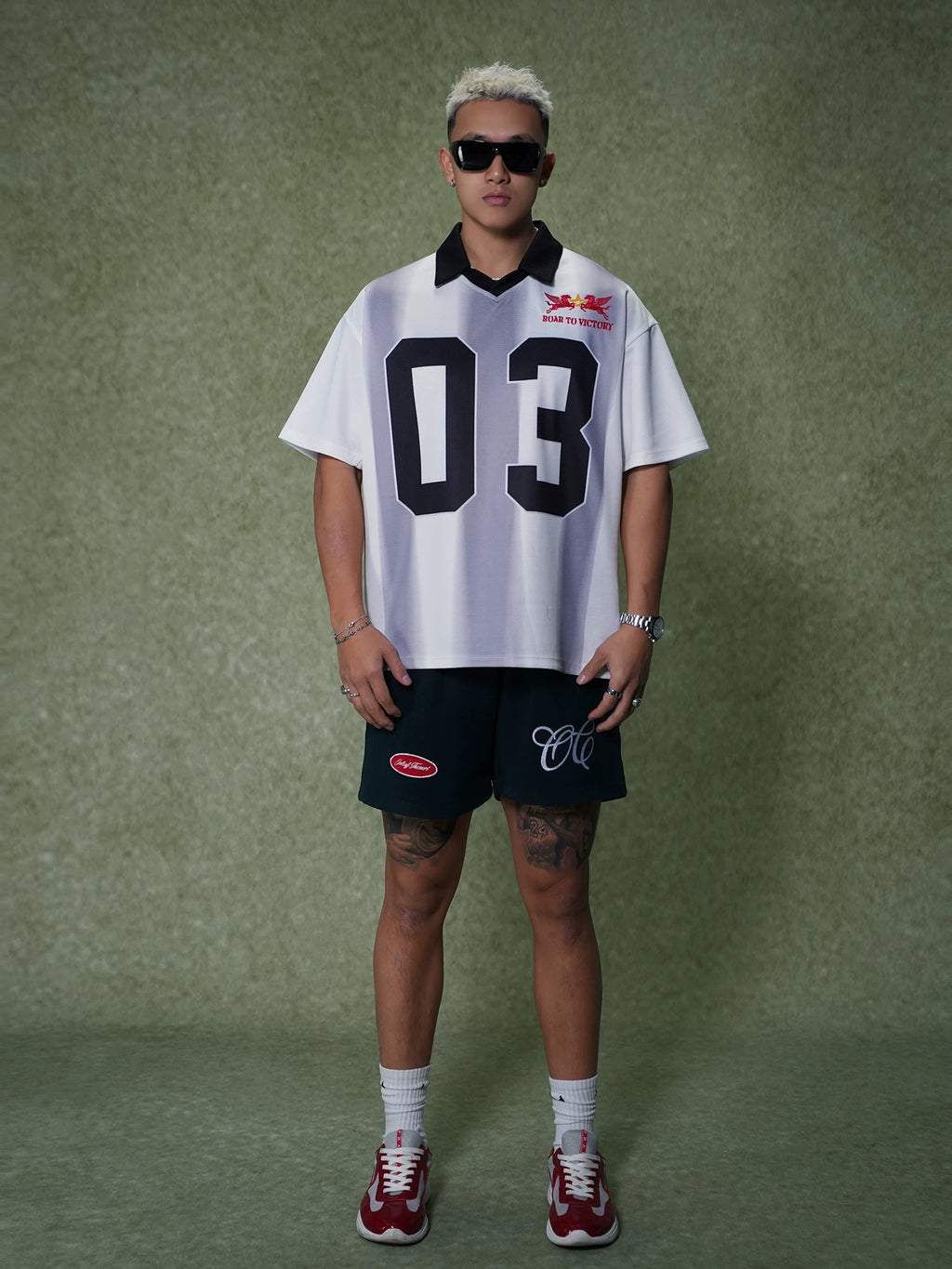 OOTC Vertical Embroidery Casual Tee