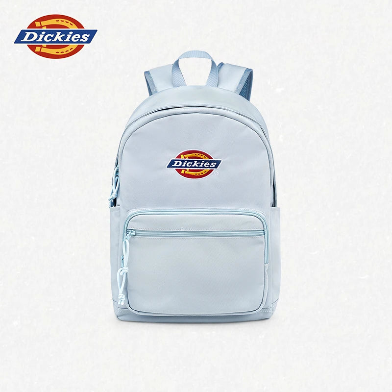 Dickies Blue Faux Leather Zip-Top Backpack