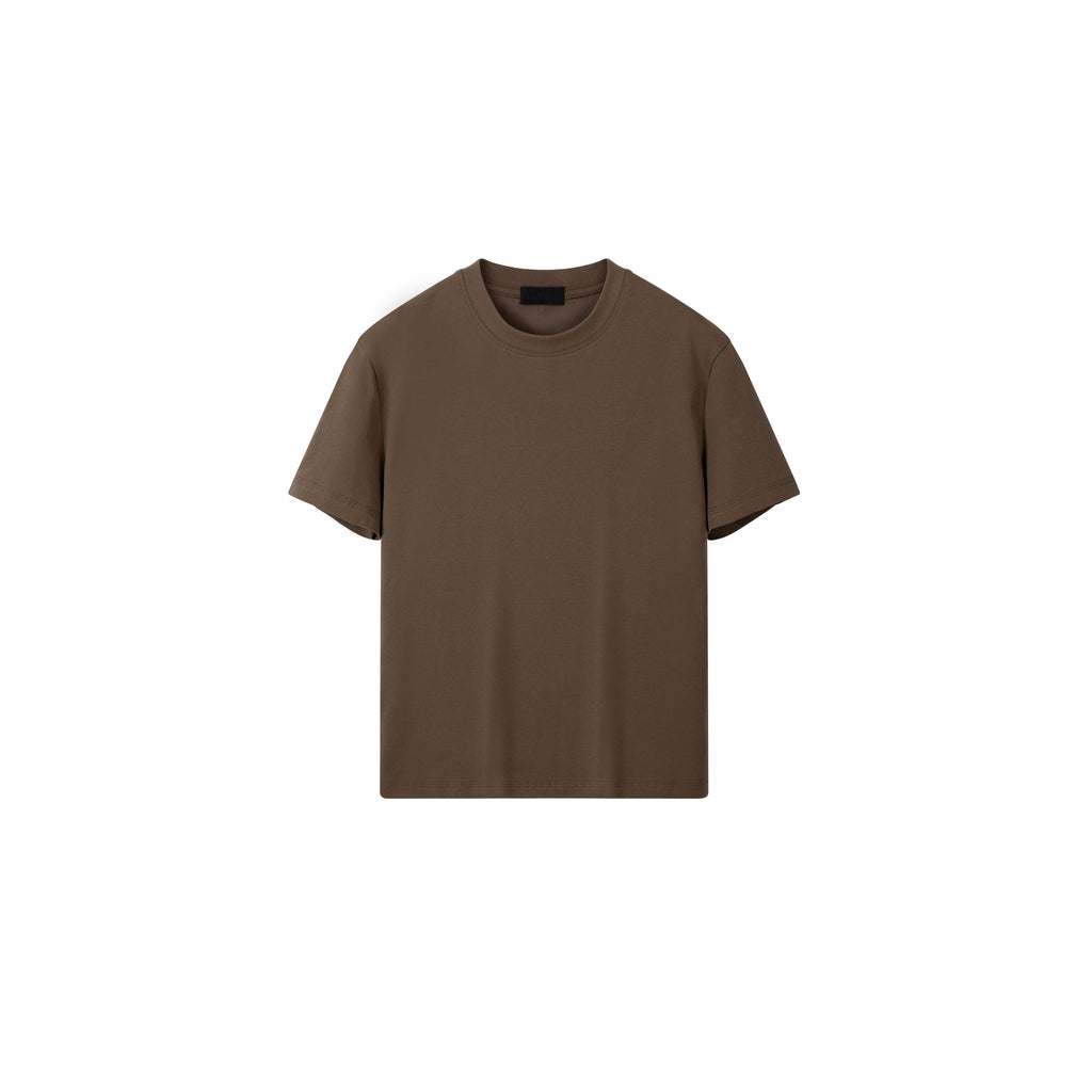 PLUS NO LOGO Casual Front Shoulder Short Sleeve Fitness Tee