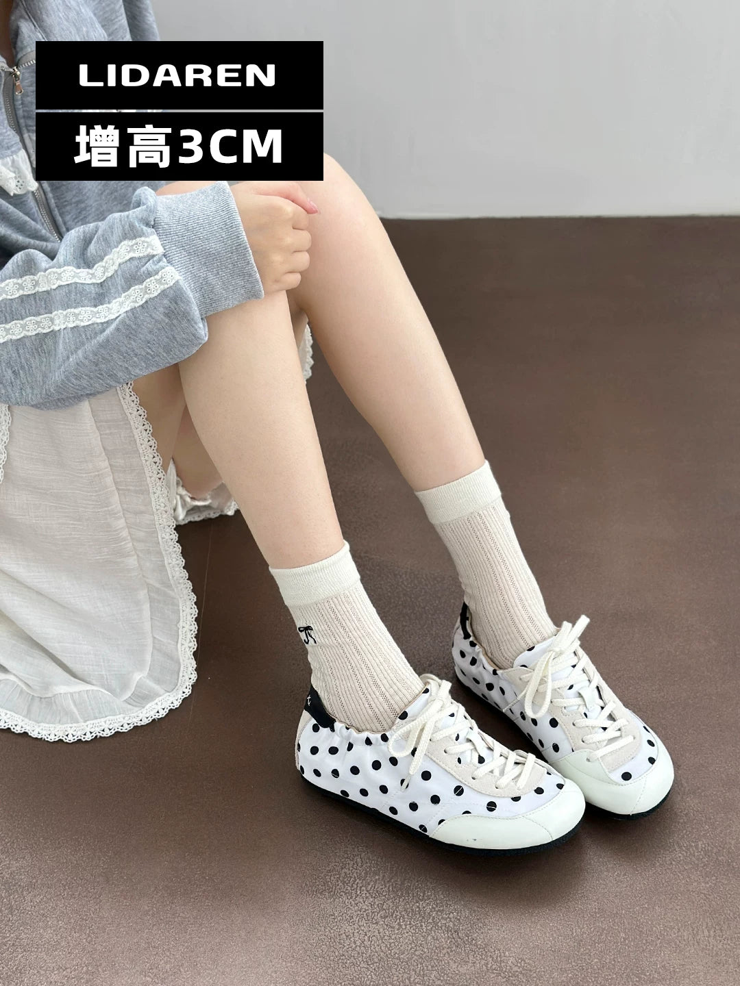Lidaren Produced Polka Dot Chunky Platform Sneaker