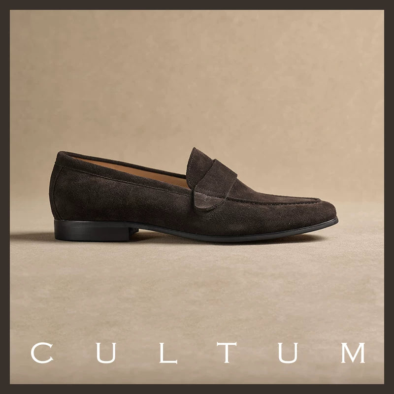 CULTUM Suede Cross-Strap Loafer