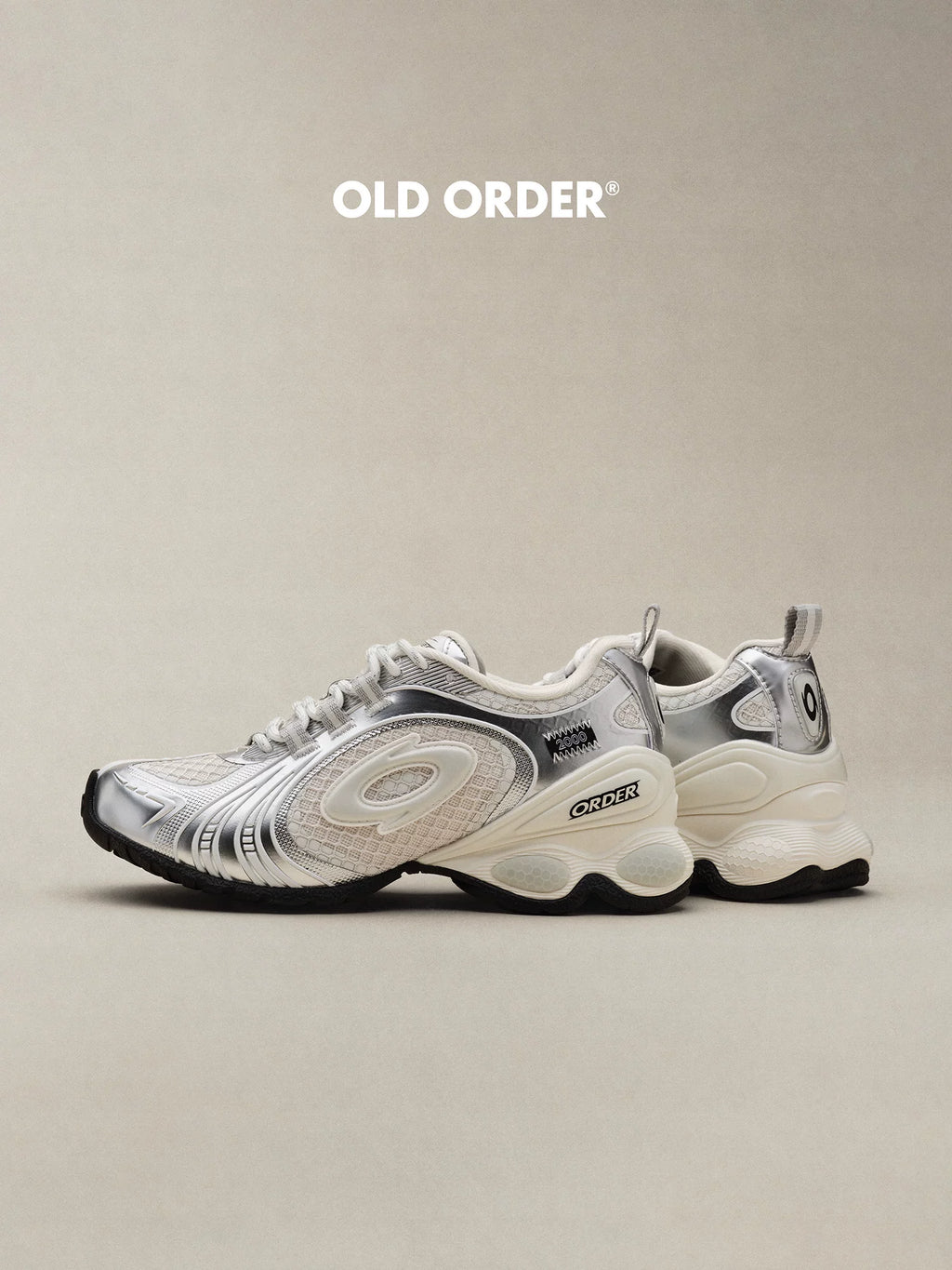 OLD ORDER Mesh Metallic Lace-Up Sneaker
