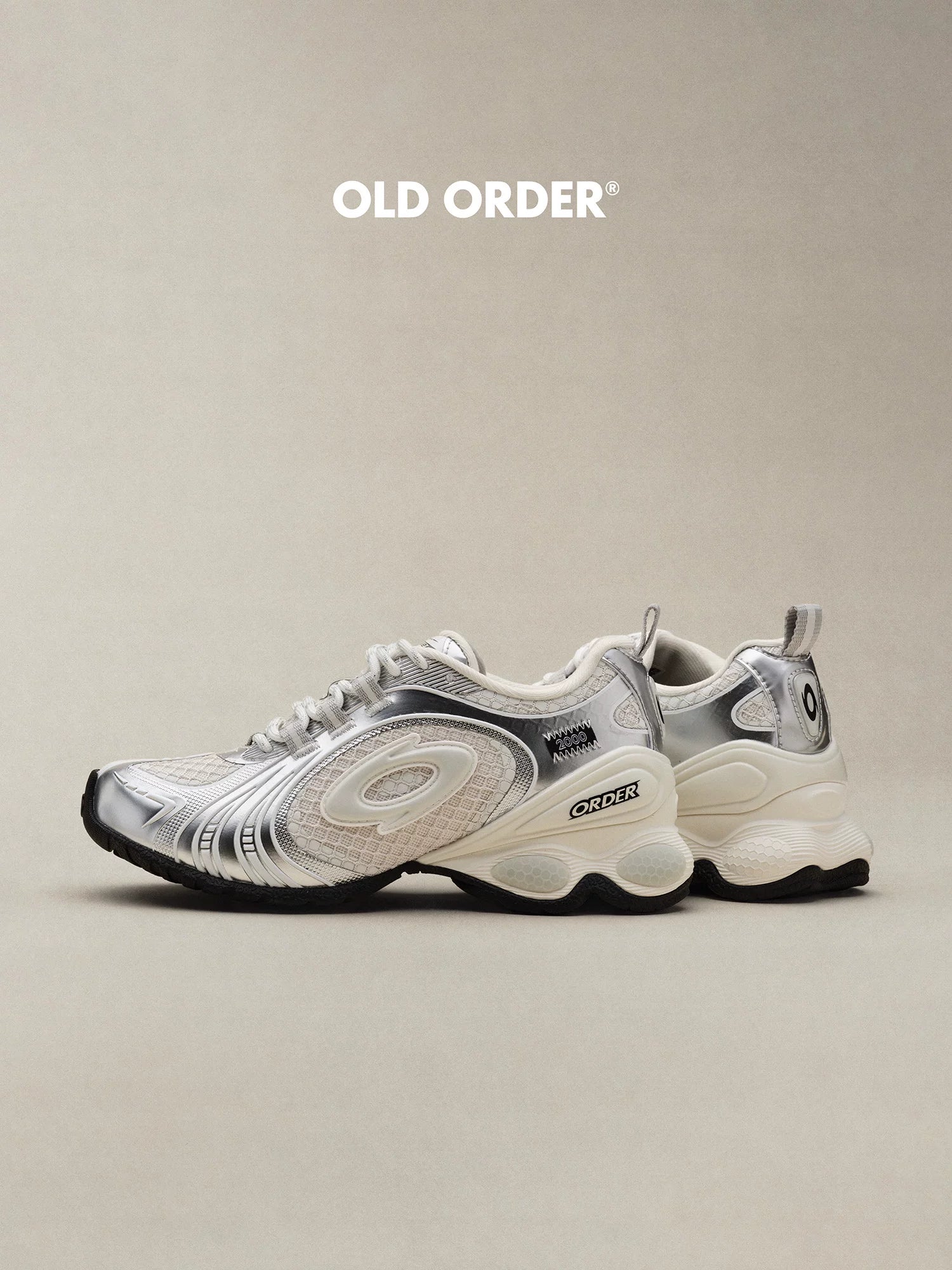OLD ORDER Mesh Metallic Lace-Up Sneaker
