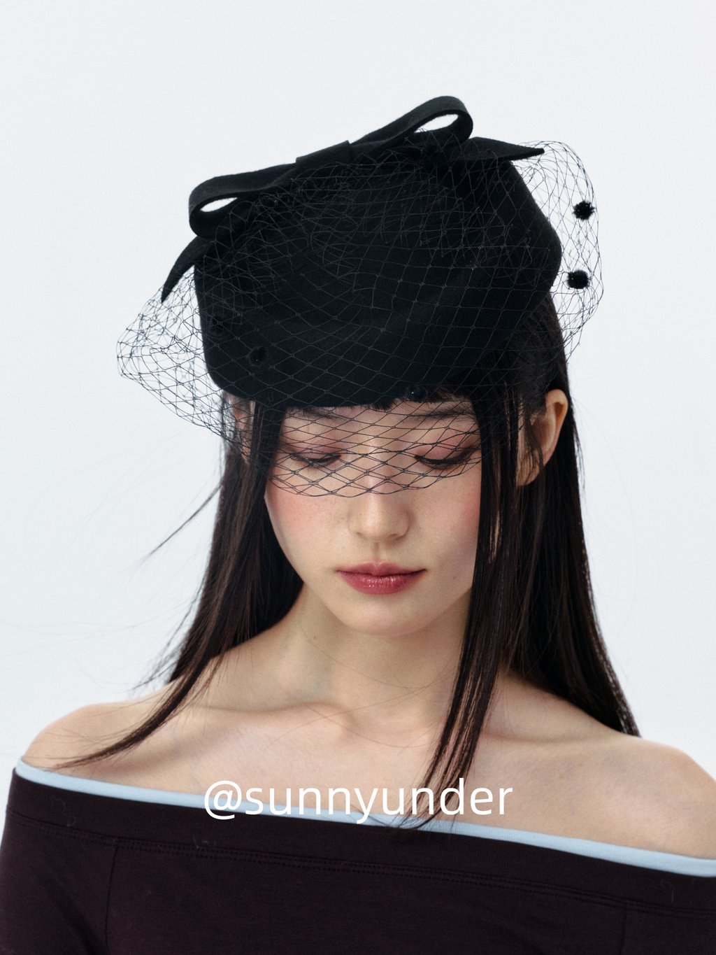 Sunnyunder Vintage Elegant Mesh Woolen Hat