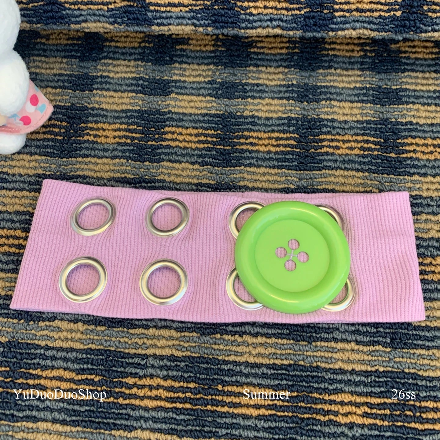 YuDuoDuo Wide Polka Dot Stretchy Headband