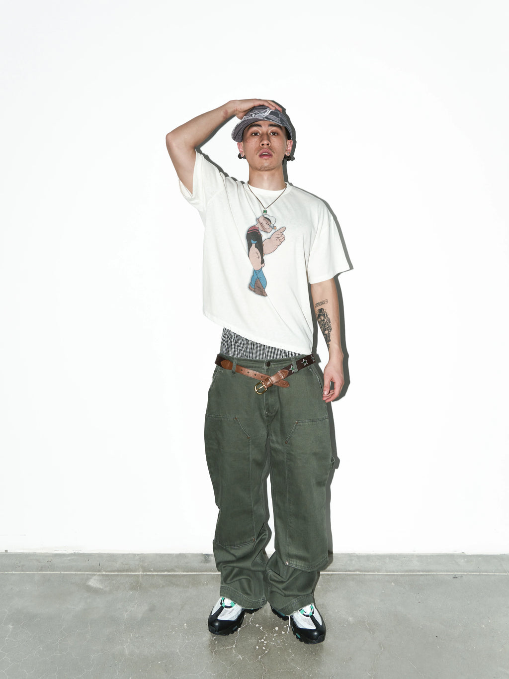 LIBERAFIT Vintage Remake Washed Straight-Leg Carpenter Pants