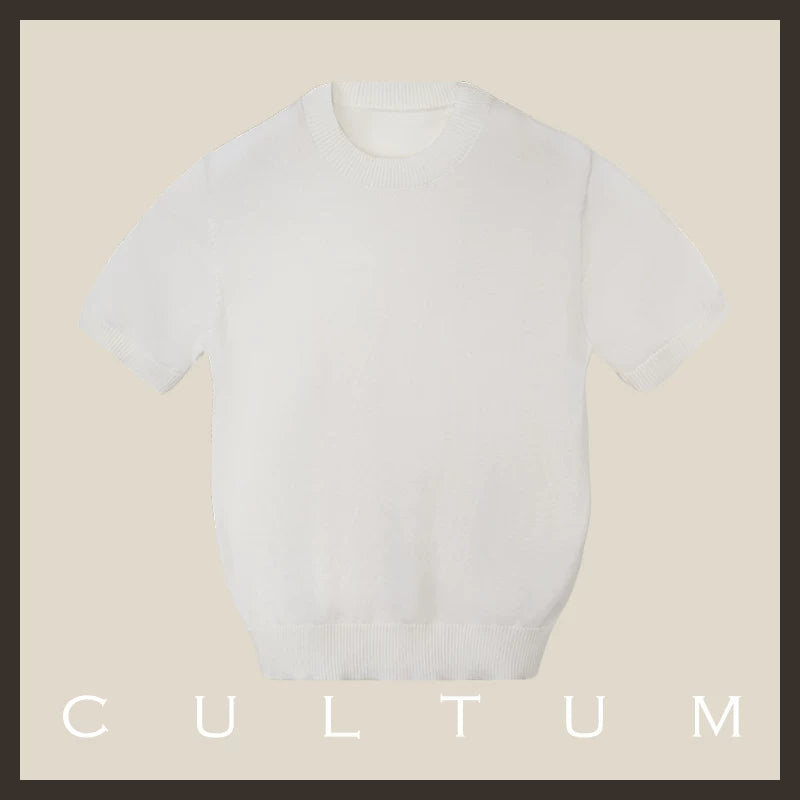 CULTUM Lightweight Breathable Casual Knit Tee