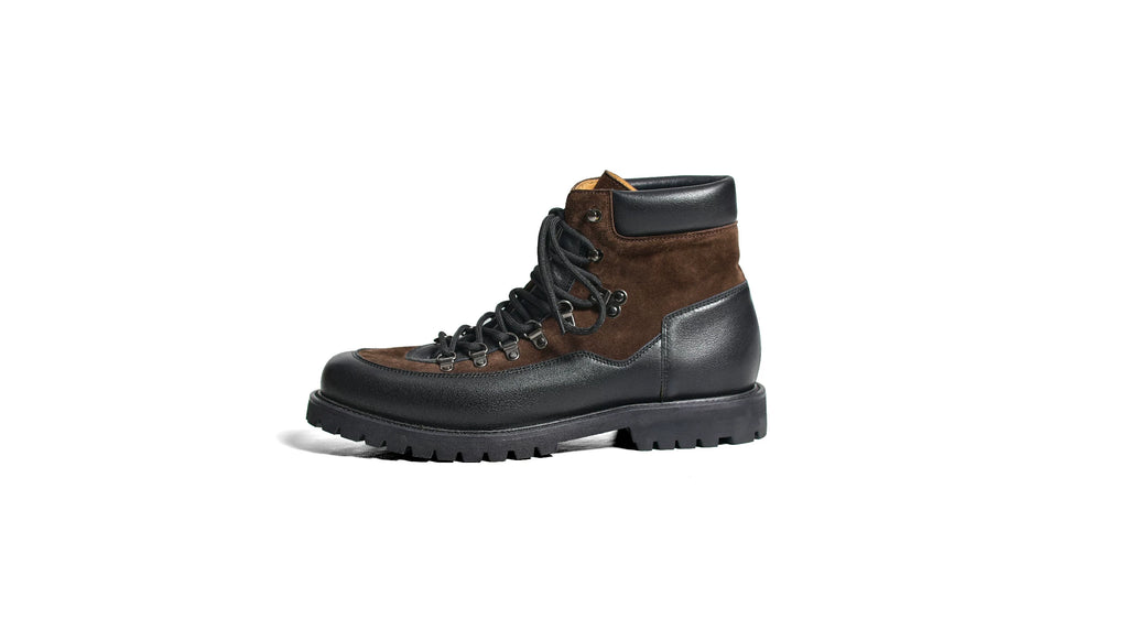 TERRAKOO Leather Lace-Up Platform Hiking Boot