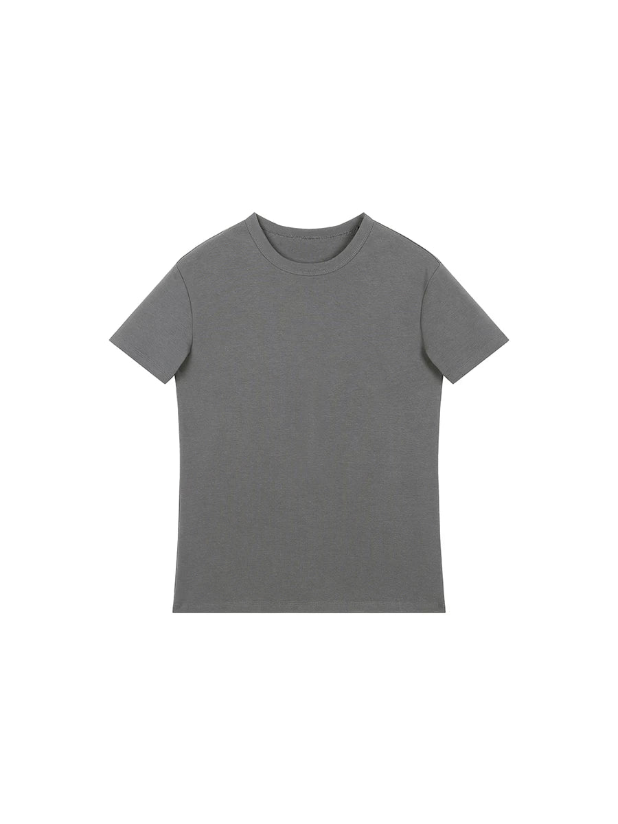 PLUS NO LOGO X OQ Power Burst Breathable Fitted Stretch Tee