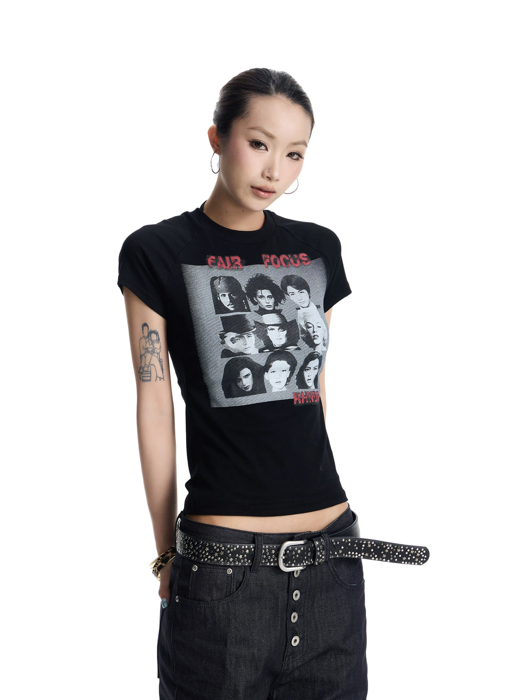 ANTSSTNA Celebrity Portrait 260g Breathable Cropped Tee