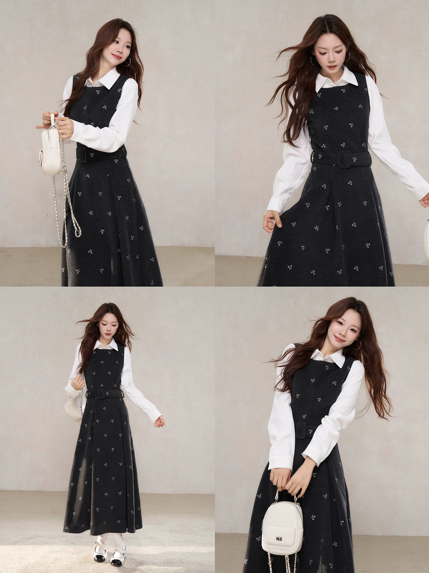 Wildberry Korean Retro Vest Dress