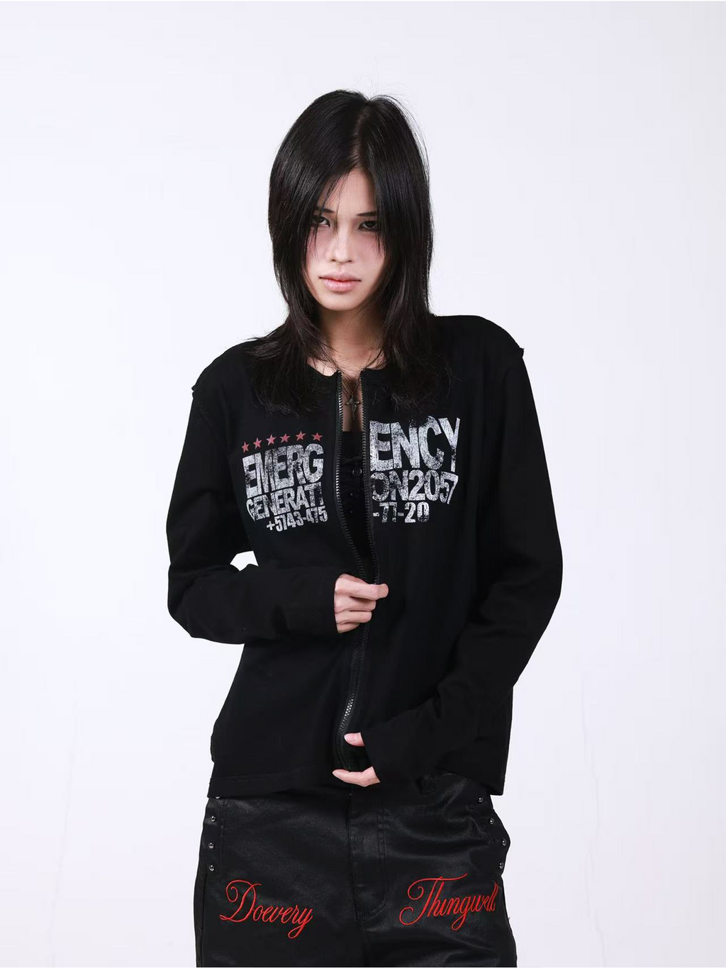 DETW Red Star 230g Wrinkle-Resistant Drop-Shoulder Sweatshirt