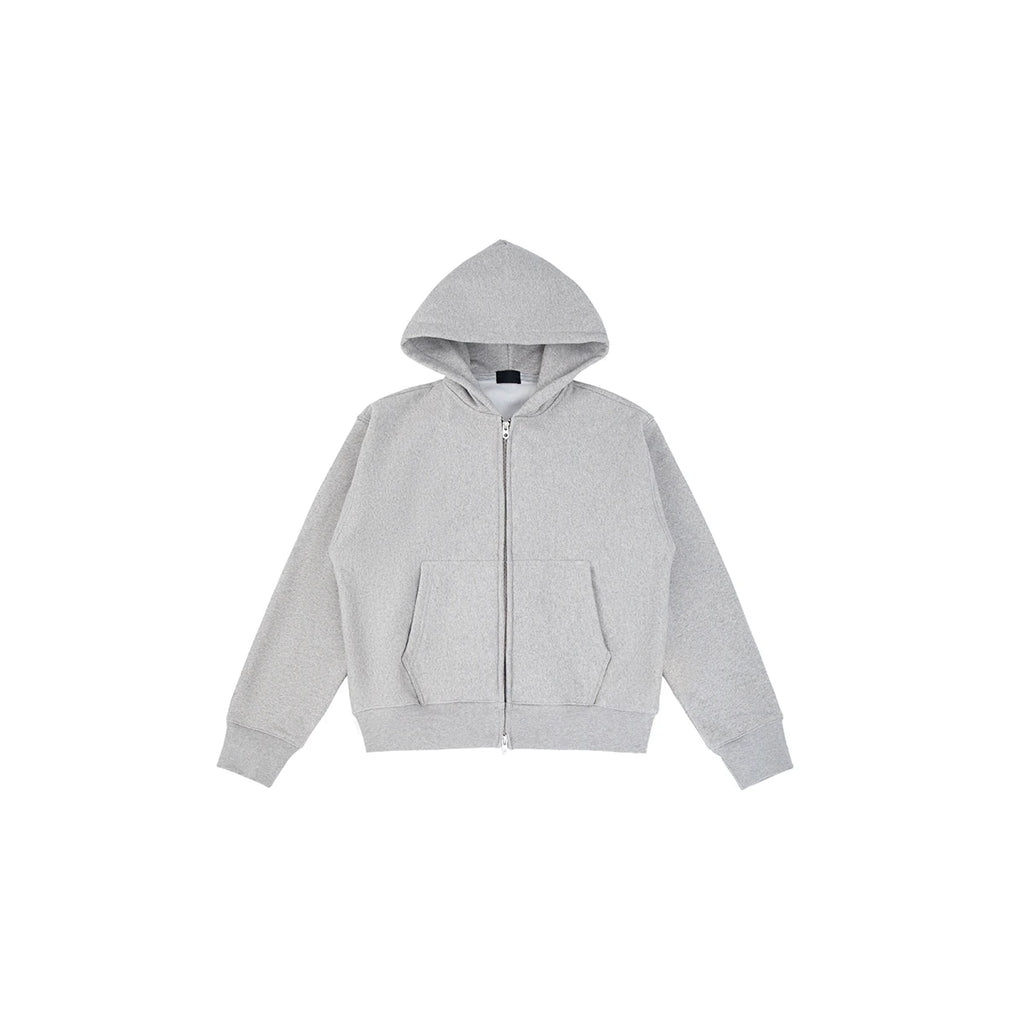 PLUS NO LOGO 520g Heat-Storing Loose Fit Zip Hoodie