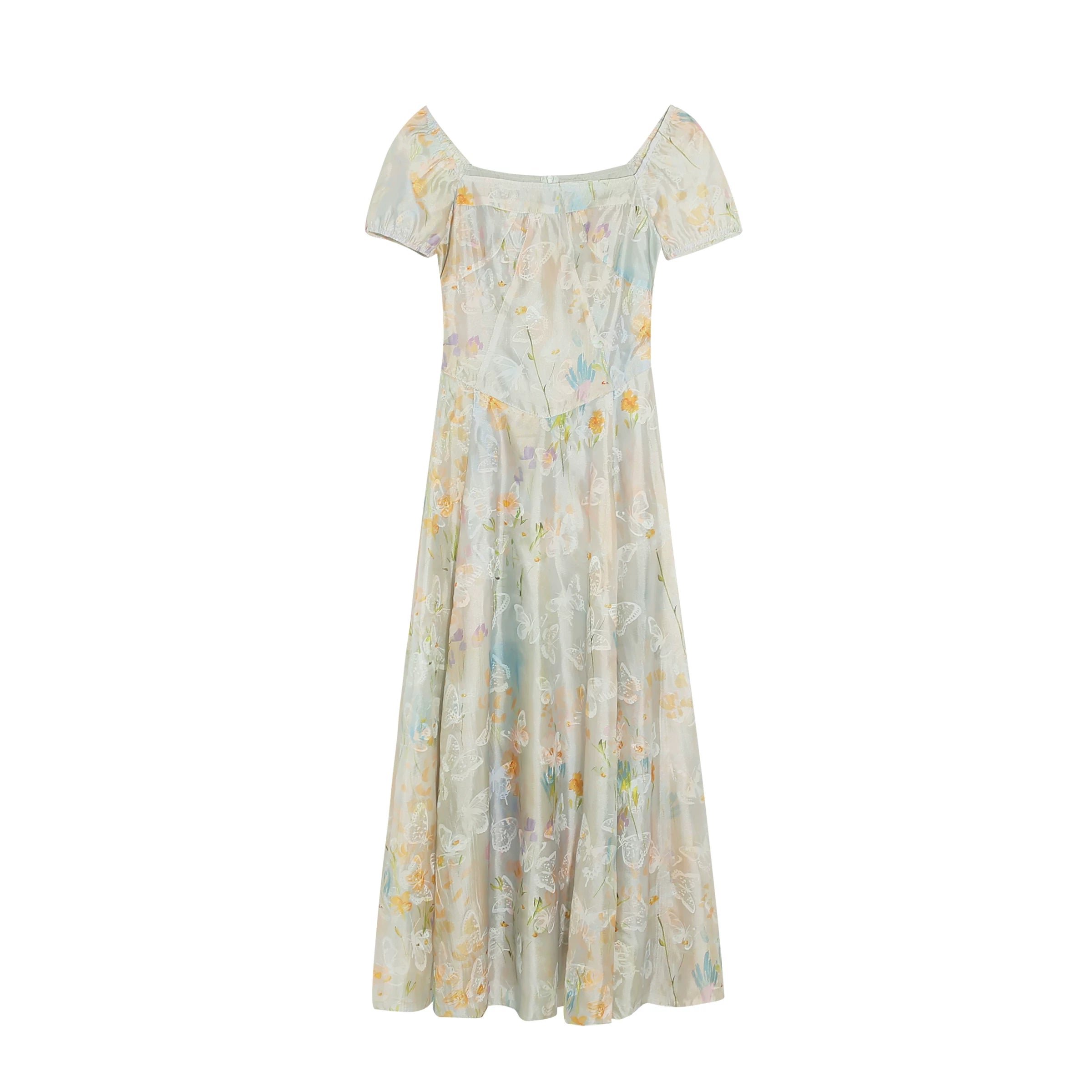 Wildberry Floral Suspender Waist Thin Holiday Dress