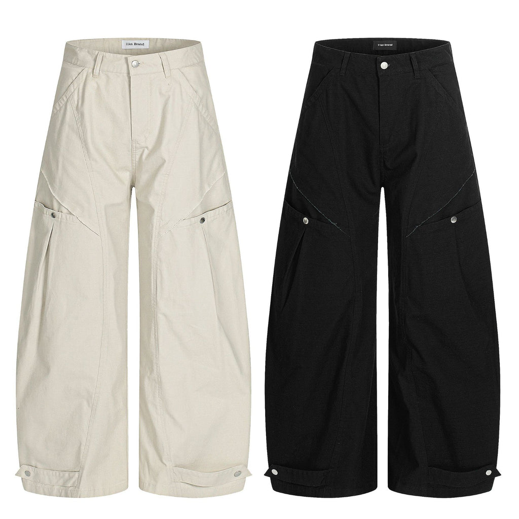 11KN Vintage Loose Versatile Wide Leg Straight Casual Pants