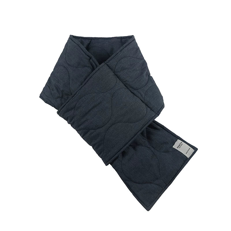 NOEARS Denim Blue Drop-Shoulder Padded Jacket