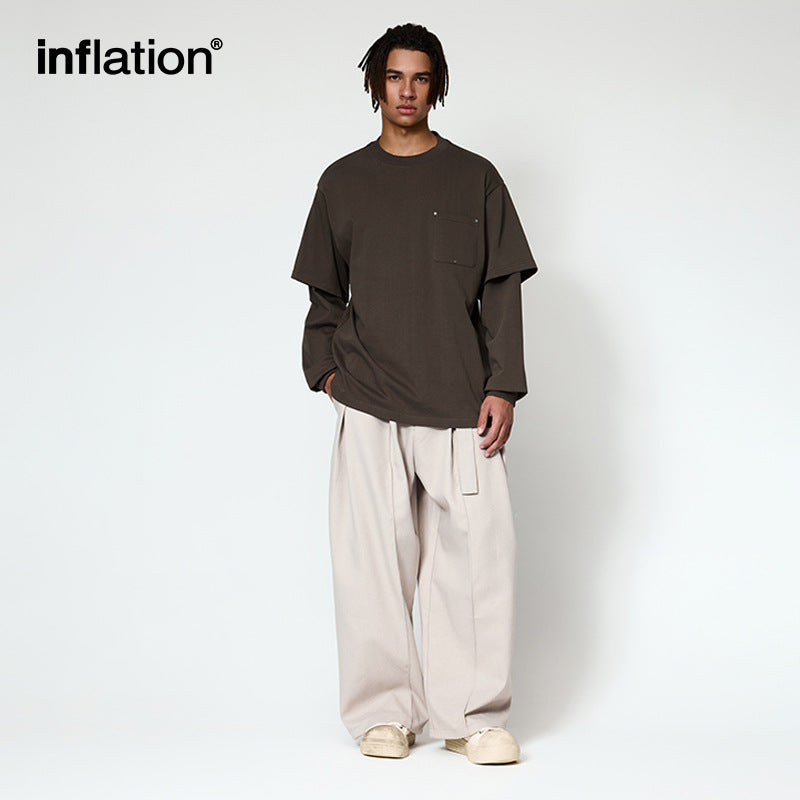 INF Heavy fake two-piece long sleeve Tee