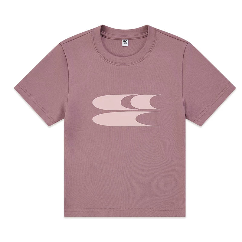 Crying Center Y2K Pink Cropped Fitted Tee