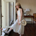 RRFIGHT Orchid Bow Embroidered A-Line Dress