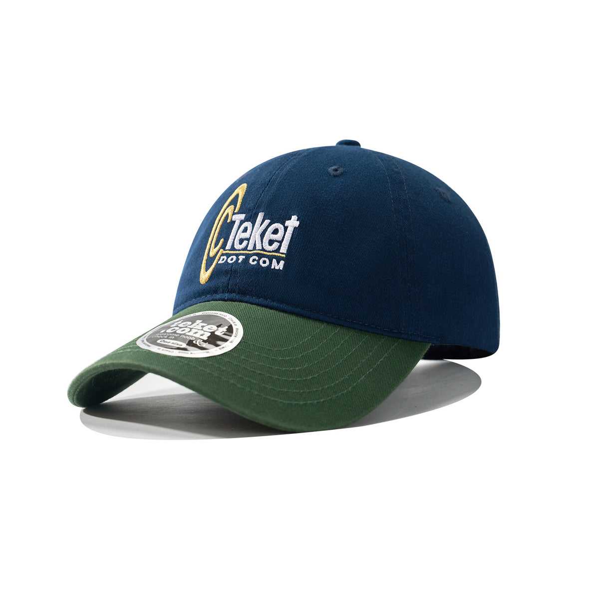 WASC Embroidered Color Block Cotton Baseball Cap