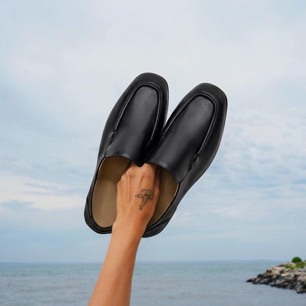 TERRAKOO Leather Slip-On Penny Loafer