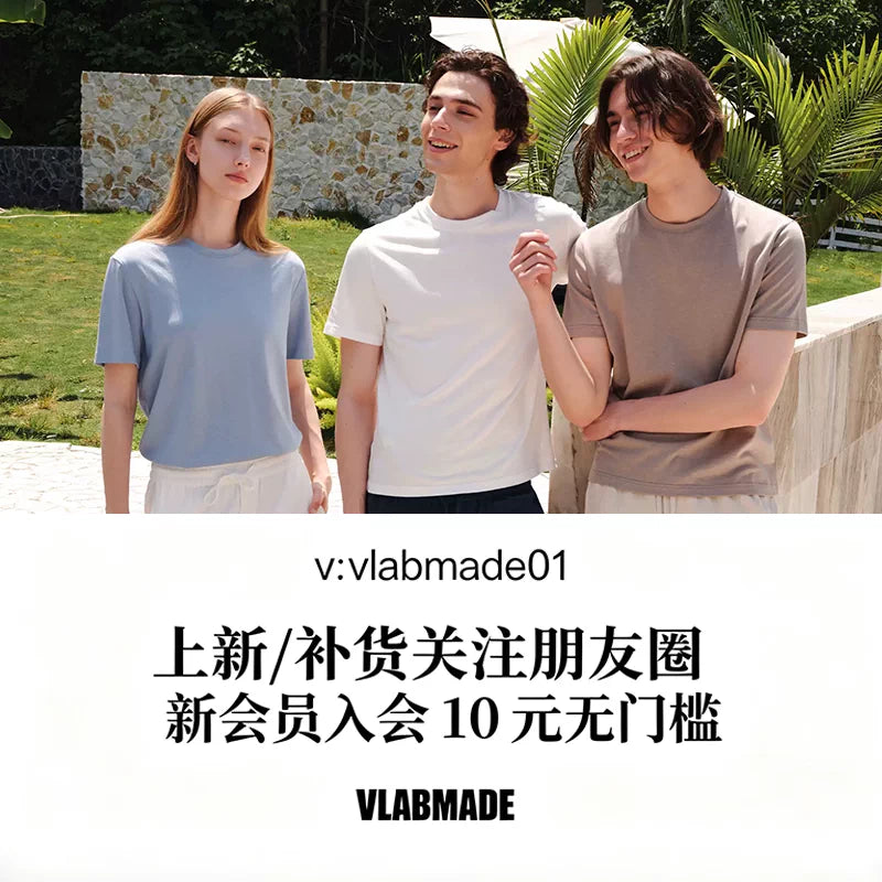 VLABMADE Rations 300g Wrinkle-Resistant Fitted Henley Tee