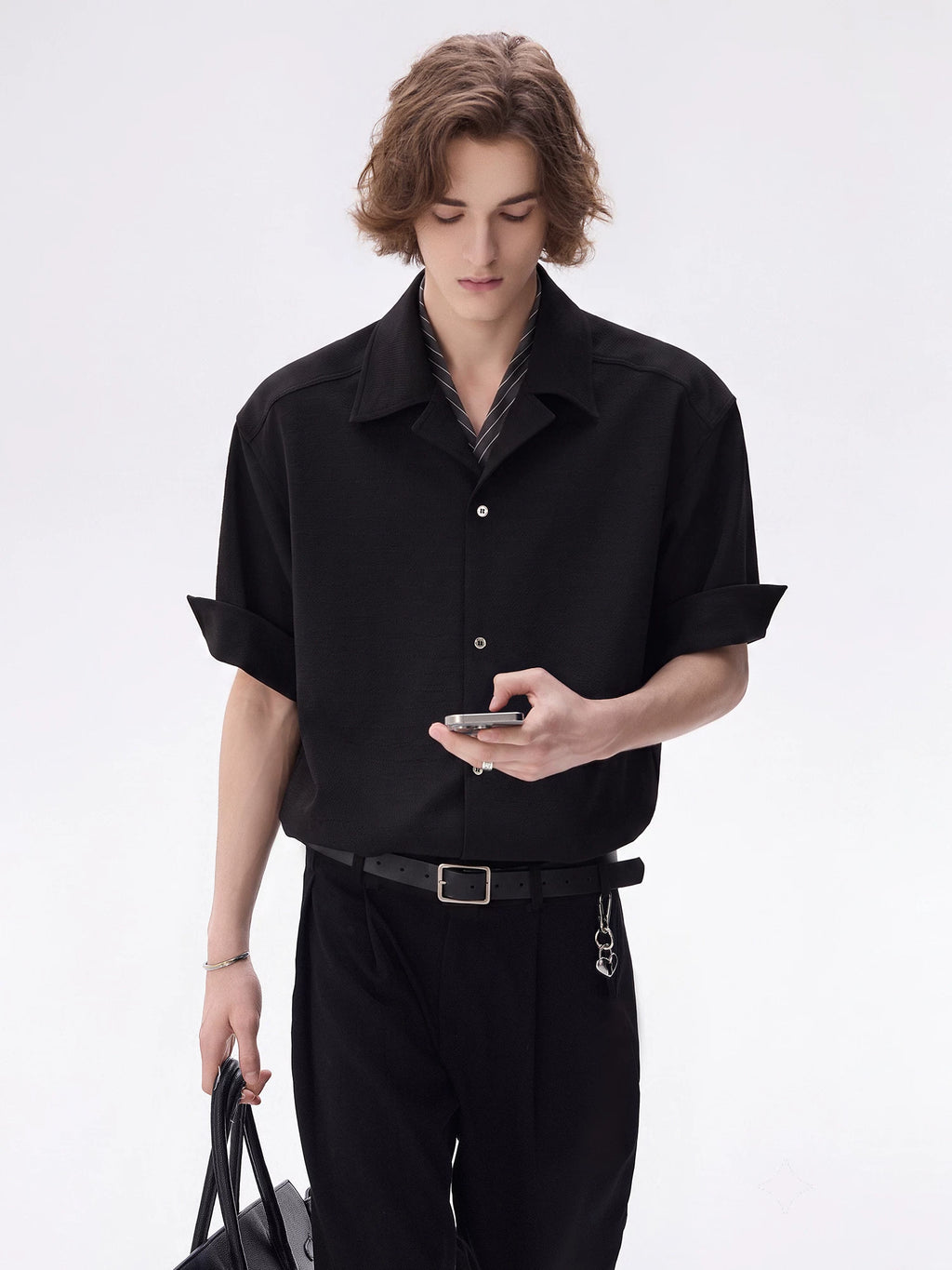CHOR Layered Two-Tone Breathable Casual Shirt