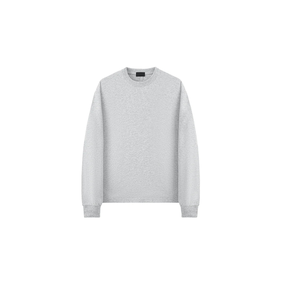 PLUS NO LOGO Brushed Cotton Cropped Long-Sleeve Tee