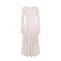 Wildberry Pink Color-Block High-Waist A-Line Dress