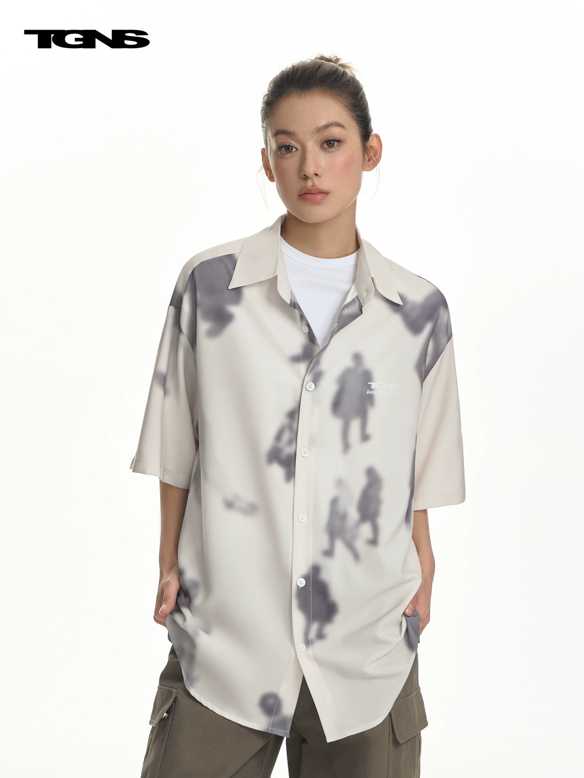 TGNS Human Silhouette Breathable Oversized Tee