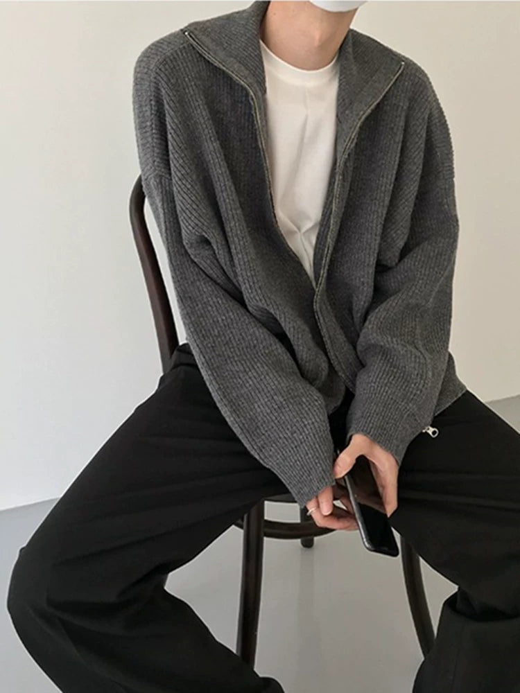 COLN Casual Versatile Zipper Sweater