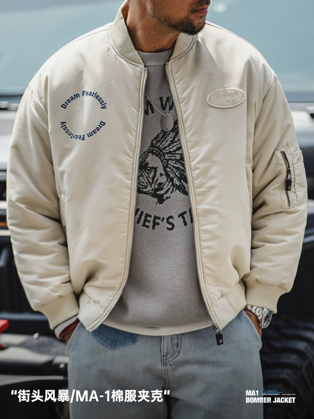 Madden MA1 bomber thermal jacket