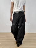 CHEIN CHEN Silhouette Flow 400g Wide-Leg Jeans