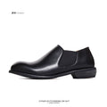 SHENLV STUDIO Pointed Round Head Dress Business Commuter Versatile Leather Shoes