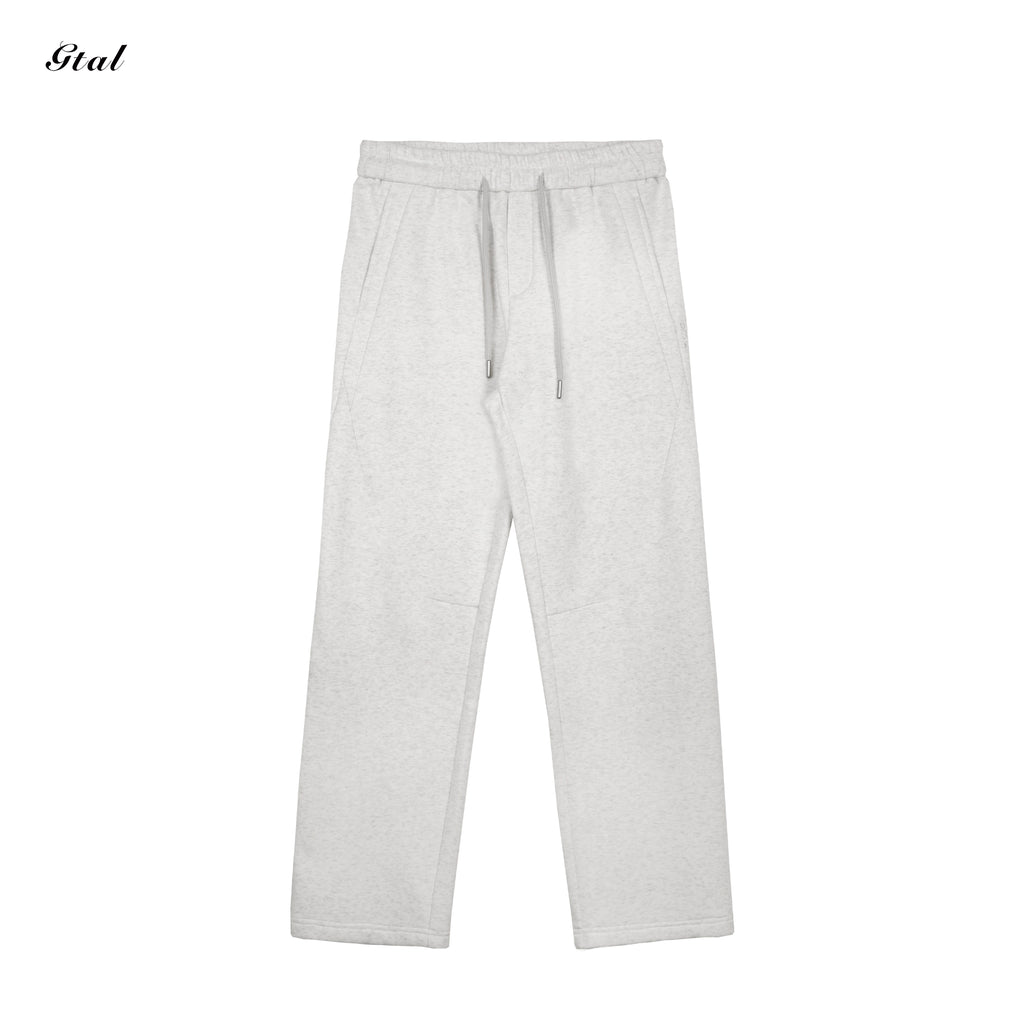 GTAL Thick Drawstring Straight Embroidered Sweatpants