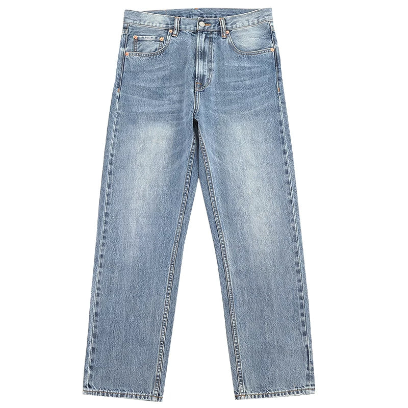 Mbbcar Vintage Washed Selvedge Straight-Leg Jeans