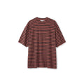 PARTIMENTO Retro Contrast Stripe 180g Breathable Relaxed Tee