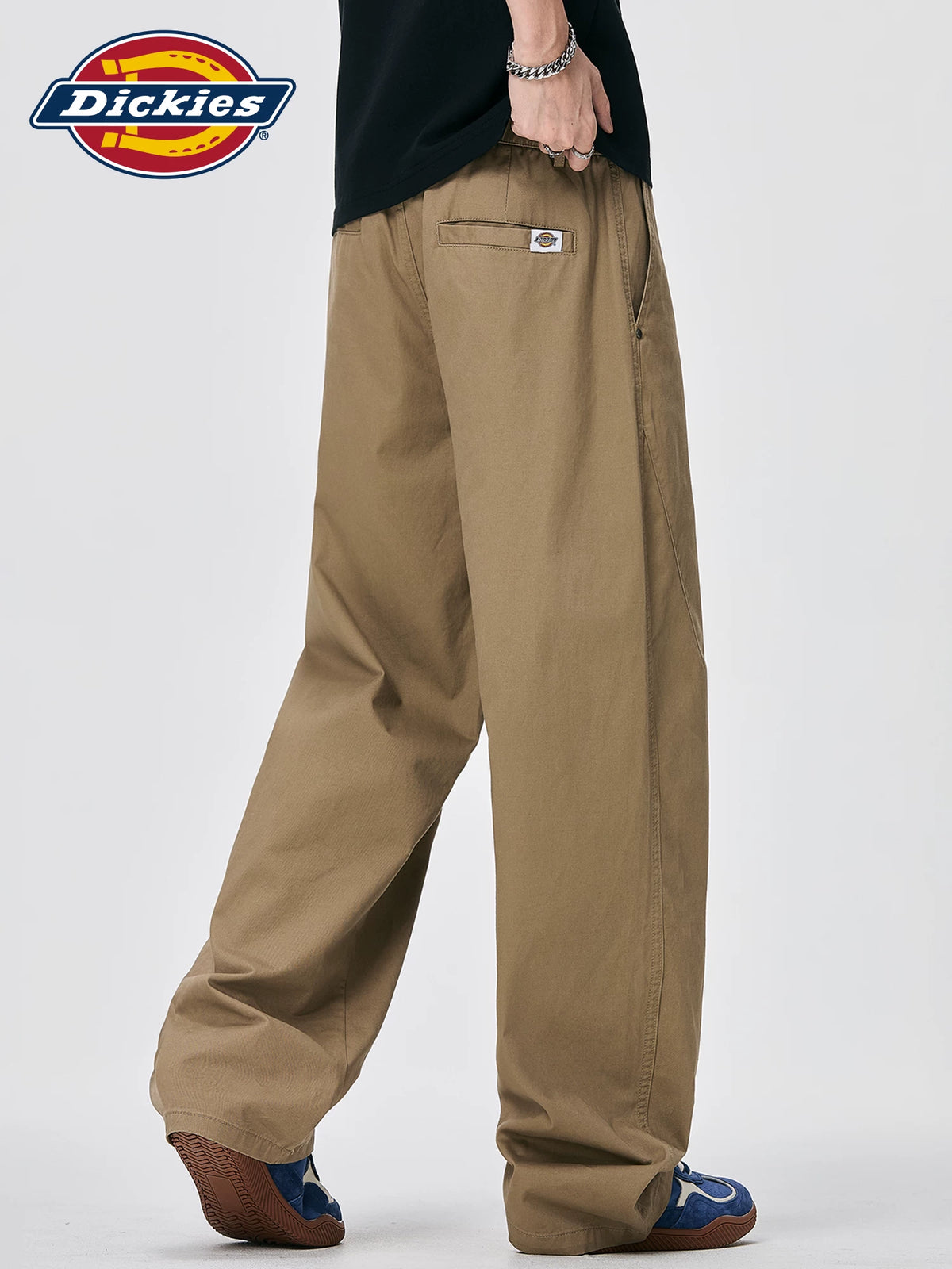 Dickies Curved-Leg 100% Cotton Breathable Loose Trousers