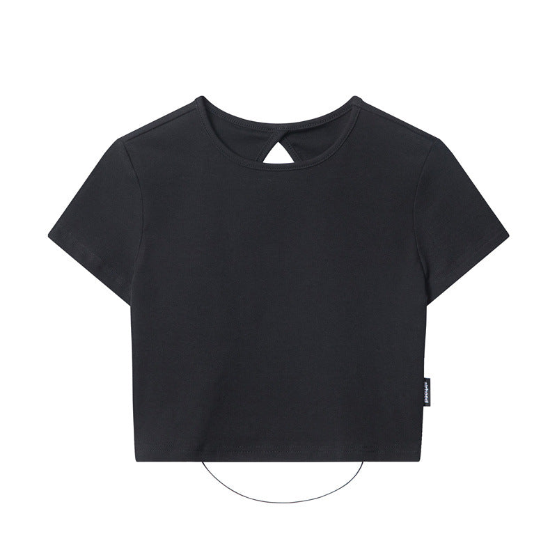 Nariele Sexy Hollow Backless Tee