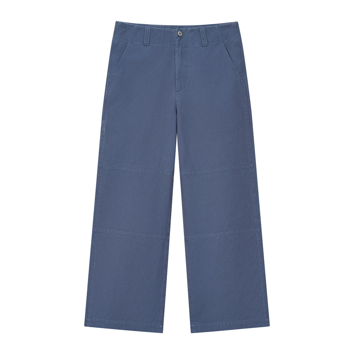 VLABMADE French Workwear 100% Cotton Pleated A-Line Trousers