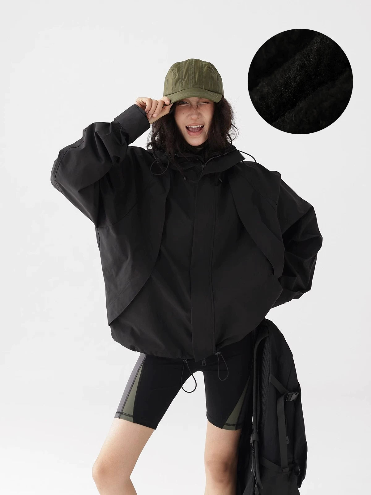 Acestudios Fleece Hooded Tooling Jacket