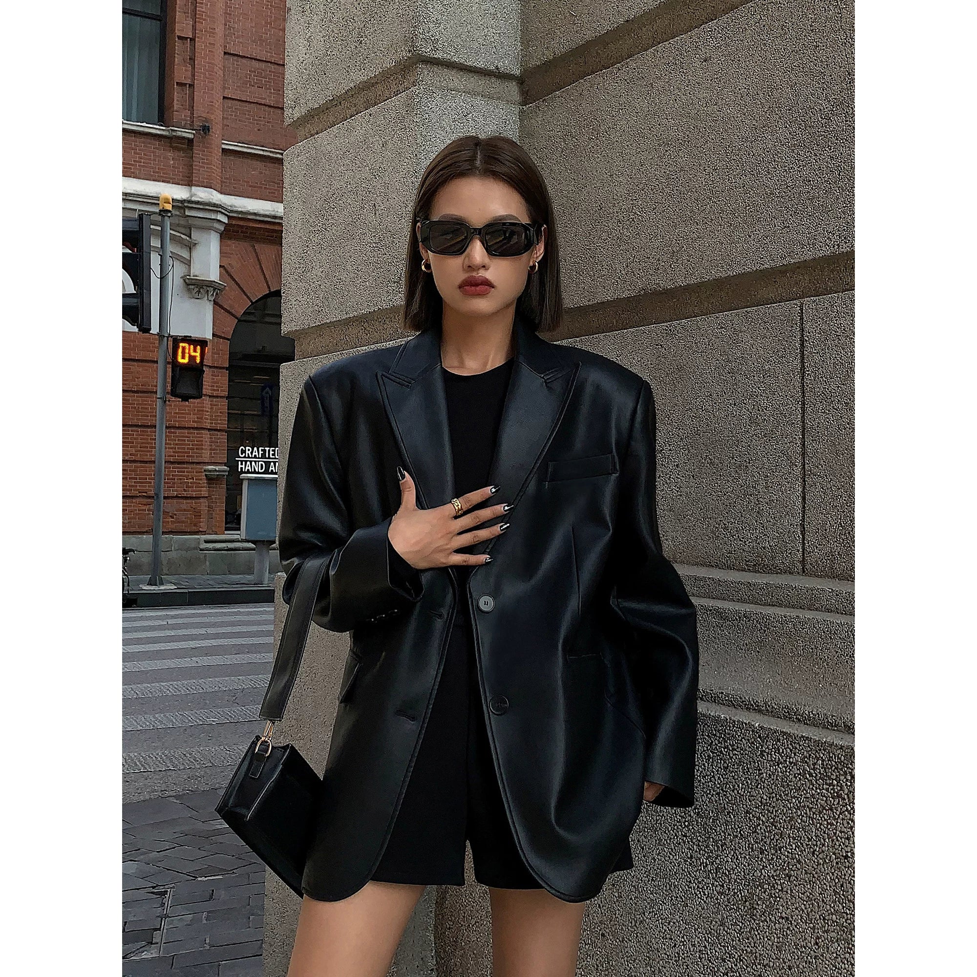 OUSPH Casual Premium Textured Loose Thickened Jacket
