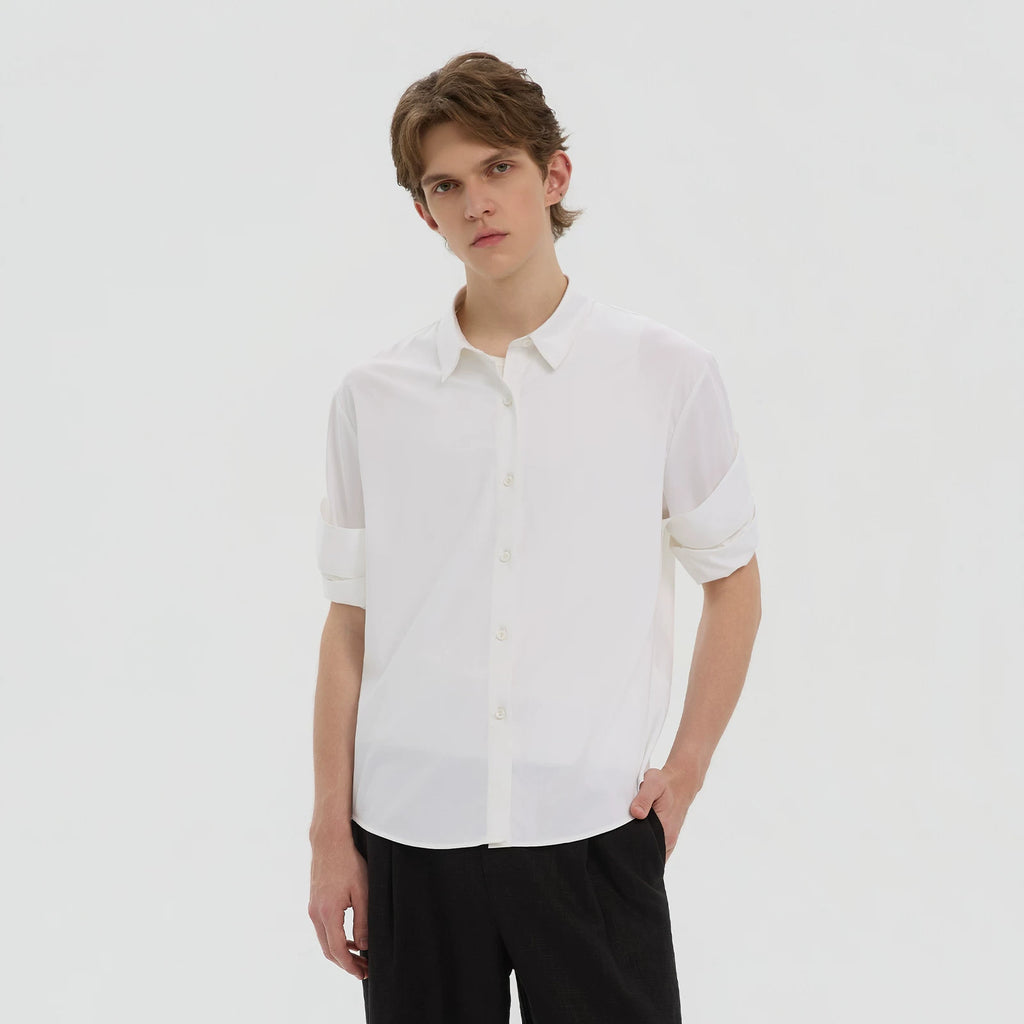 Azure Lisseur Cool-Touch Slim Fit Wrinkle-Resistant Shirt