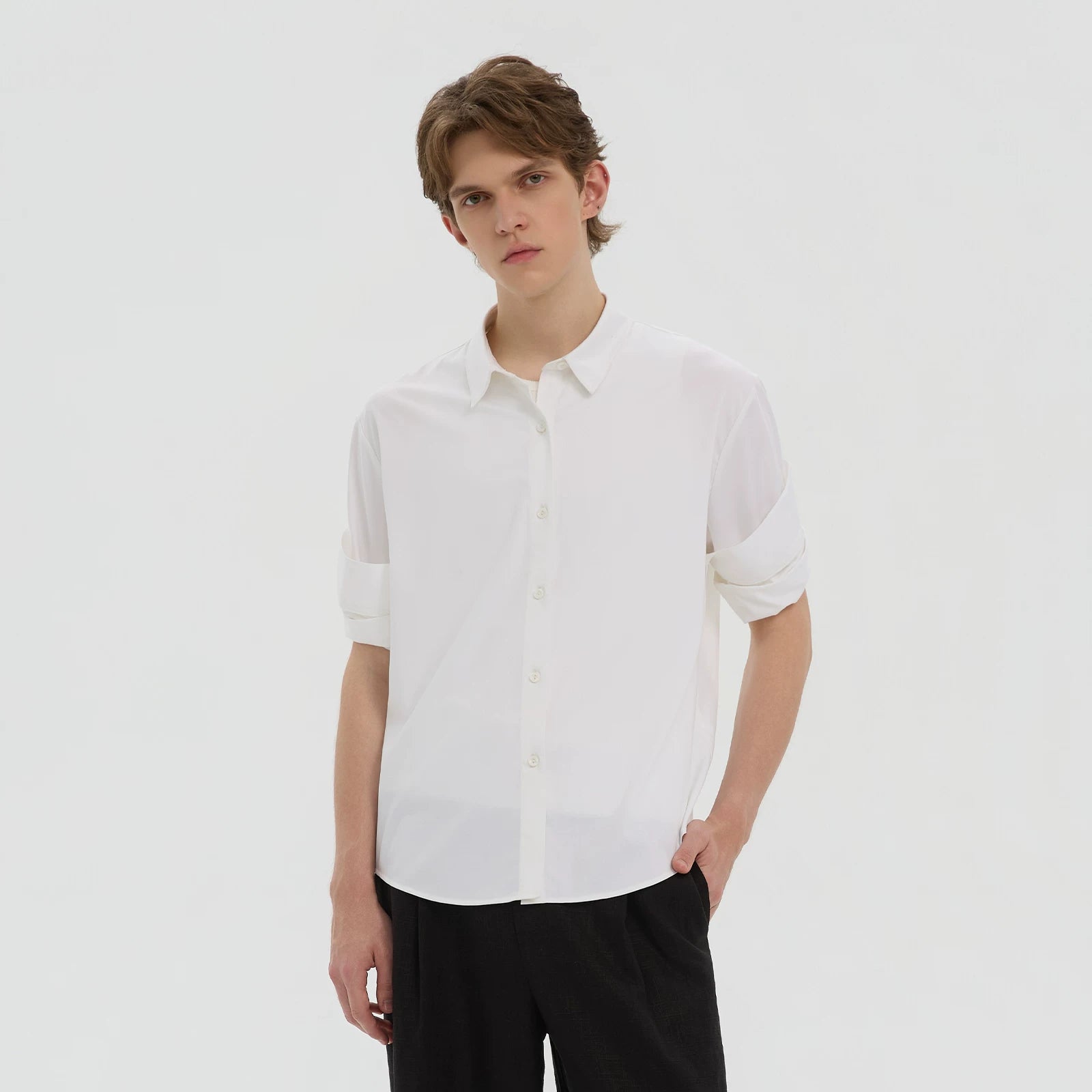 Azure Lisseur Cool-Touch Slim Fit Wrinkle-Resistant Shirt