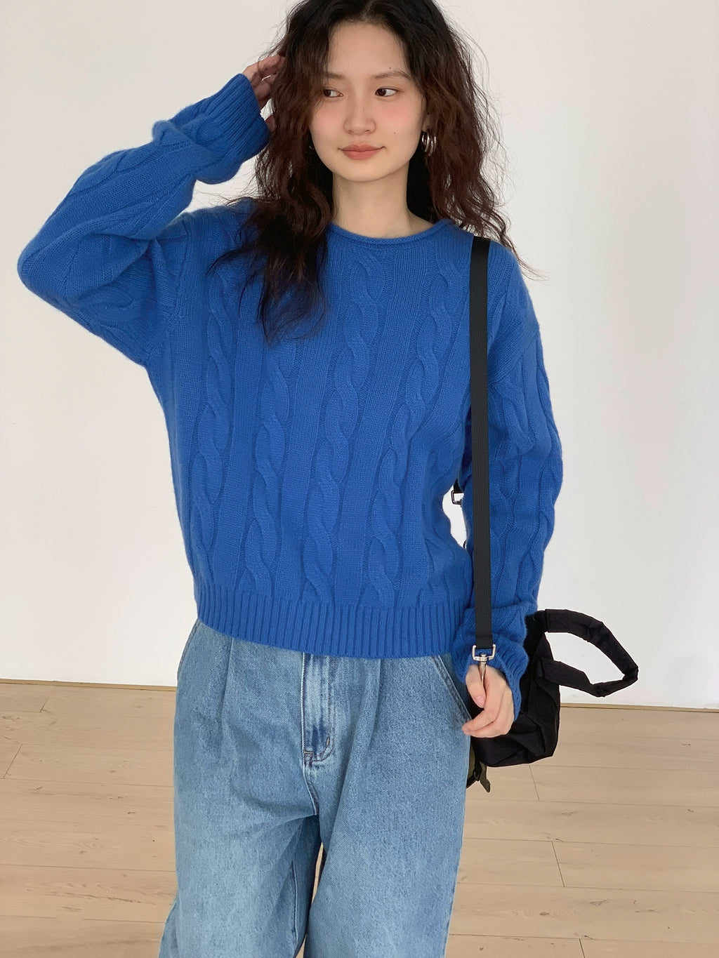EM Lazy Wind Soft Waxy Twist Sweater