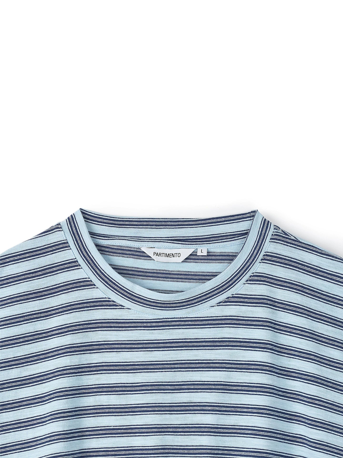 PARTIMENTO Striped 180g Breathable Loose-Fit Tee
